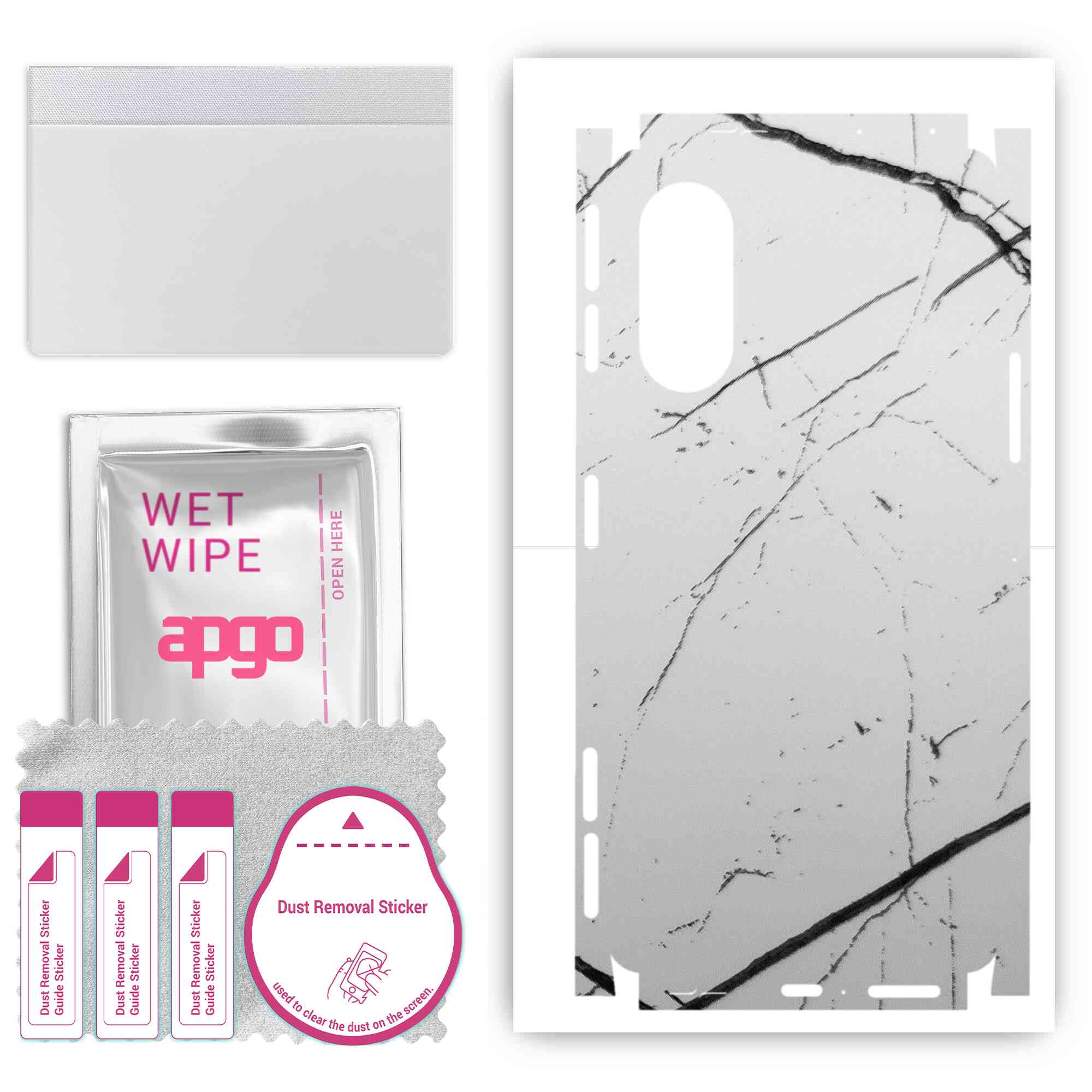 apgo Protective Skin Sticker for the back+sides compatible with Xiaomi Redmi K40 Gaming, Full Wrap Film, Foil, Vinyl - Pattern White Marble
apgo Protective Skin Sticker for the back+sides compatible with Xiaomi Redmi K40 Gaming, Full Wrap Film, Foil, Vinyl - Pattern White Marble