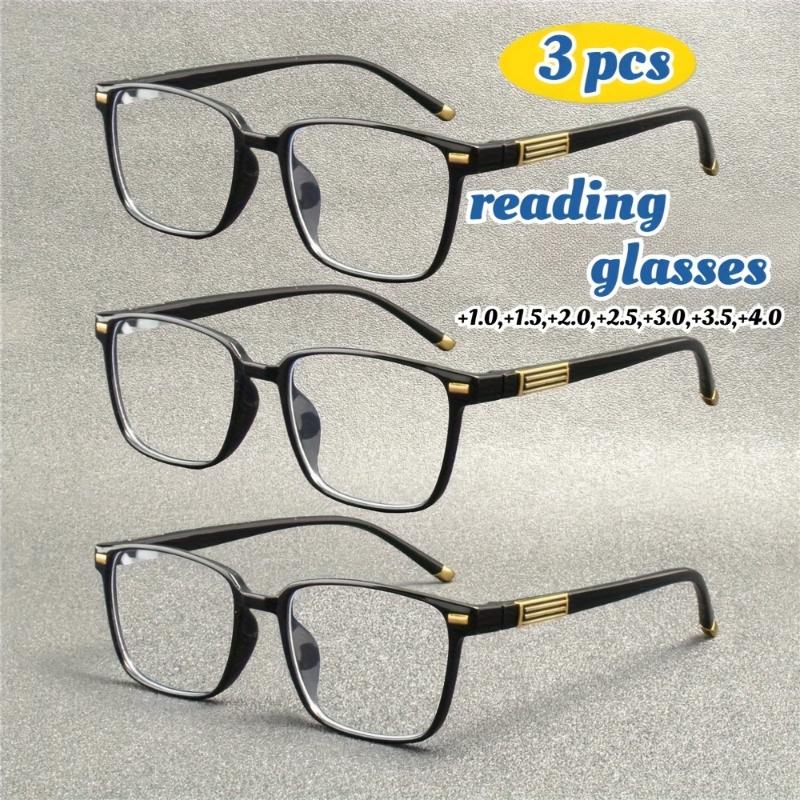 3 Sets of Fashionable Glasses Black Frame with Gold Accents+1.00 To+2.00 Degrees Suitable for Computers and Daily Use 4.0
3 Sets of Fashionable Glasses Black Frame with Gold Accents+1.00 To+2.00 Degrees Suitable for Computers and Daily Use 4.0