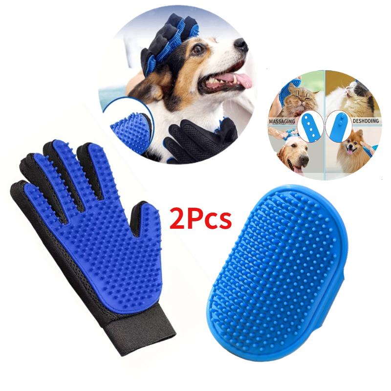 2Pcs Pet Grooming Kit for Dog Cat Rabbit Fur Grooming Brush Bath Cleaning Glove De-Shedding Pet Hair And Shower Brush
2Pcs Pet Grooming Kit for Dog Cat Rabbit Fur Grooming Brush Bath Cleaning Glove De-Shedding Pet Hair And Shower Brush