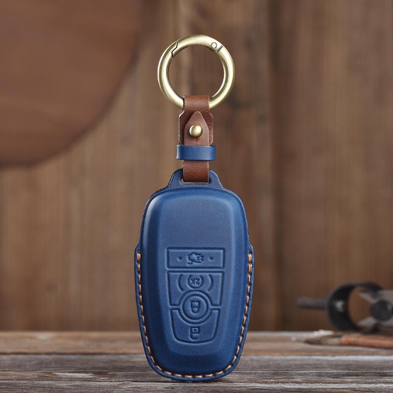 Handmade Retro Distressed Genuine Cowhide Car Key Case for Ford
Handmade Retro Distressed Genuine Cowhide Car Key Case for Ford