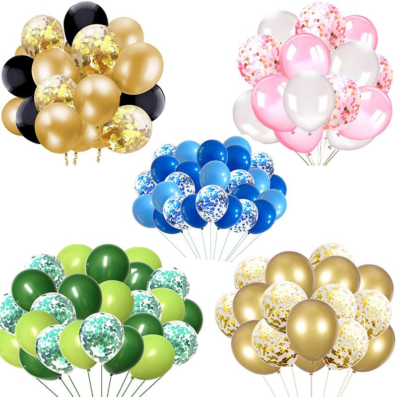 50pcs Black Gold Confetti Balloons White Latex Party Balloon Set Ribbon for Graduation Wedding Birthday Baby Shower Decoration
50pcs Black Gold Confetti Balloons White Latex Party Balloon Set Ribbon for Graduation Wedding Birthday Baby Shower Decoration