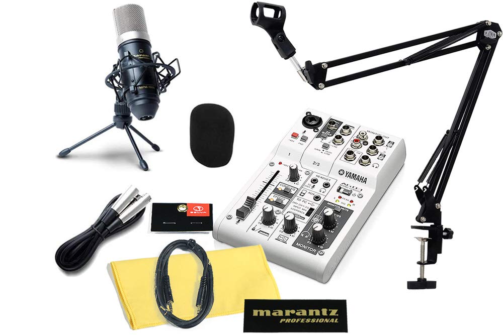 YAMAHA AG03 MK2 High Sound Quality Distribution Set Boom Stand with Pop Guard Condenser Microphone Mixer for Live Distribution and Commentary Yamaha
YAMAHA AG03 MK2 High Sound Quality Distribution Set Boom Stand with Pop Guard Condenser Microphone Mixer for Live Distribution and Commentary Yamaha