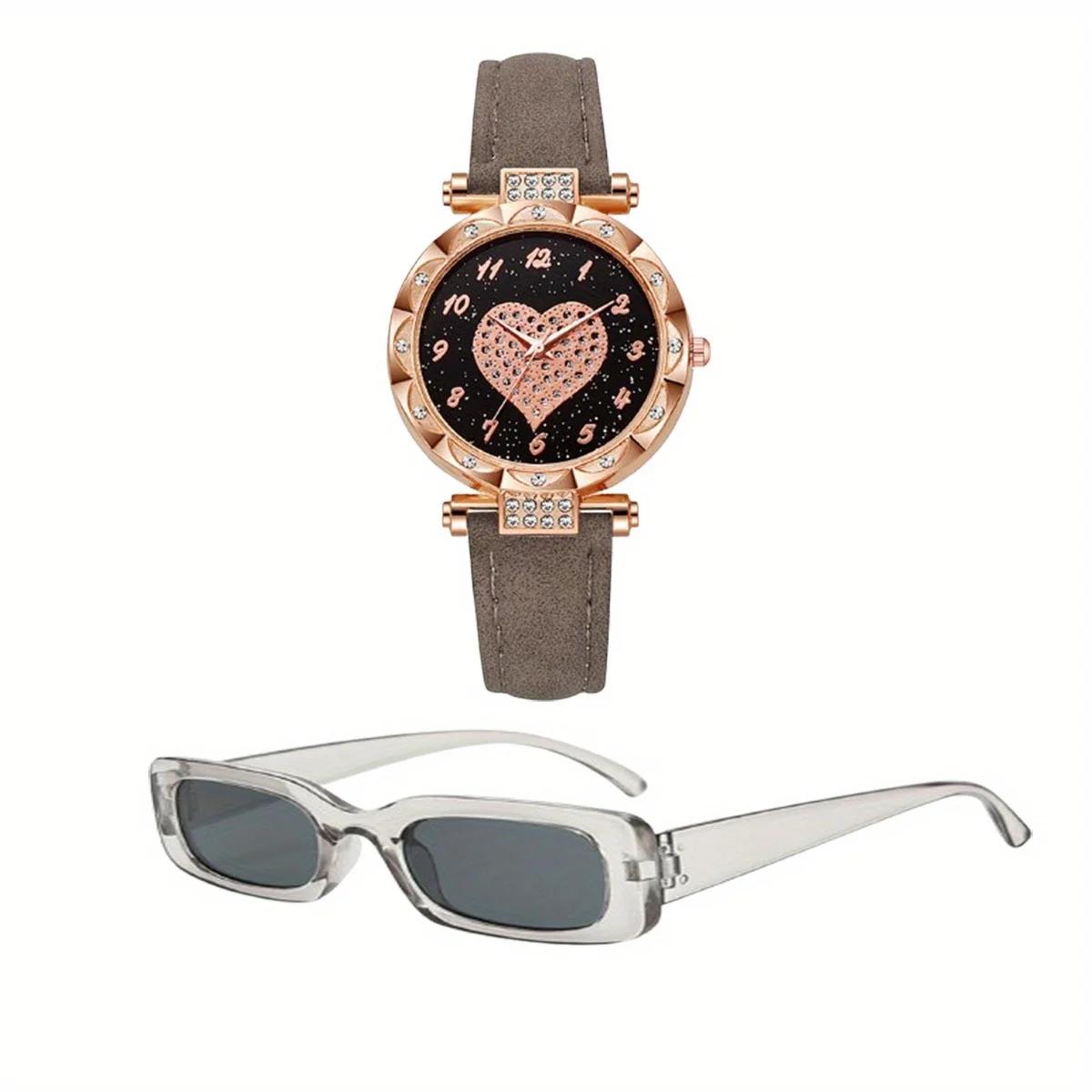2pcs/set-Car Travel Sunscreen Advanced Fashion Sunglasses+Simple Fashion Quartz Watch Set
2pcs/set-Car Travel Sunscreen Advanced Fashion Sunglasses+Simple Fashion Quartz Watch Set