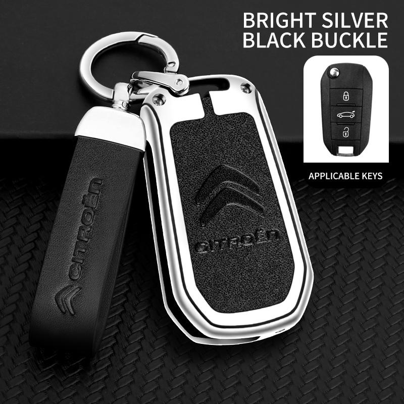 Zinc Alloy Leather Car Flip Key Case Cover Holder Shell Kerring For Citroen C3 C4 CACTUS C6 C8 Auto Key Protector Accessories
Zinc Alloy Leather Car Flip Key Case Cover Holder Shell Kerring For Citroen C3 C4 CACTUS C6 C8 Auto Key Protector Accessories