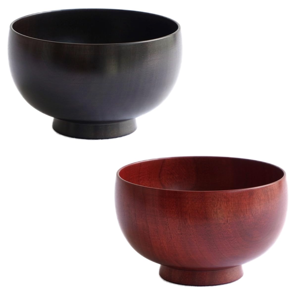 Shirasagi Woodworks Миска Shirasagi Средняя Набор из 2 Деревянных мисок для мисо-супа Сделано в Японии Натуральное дерево Лак x Цветение сакуры