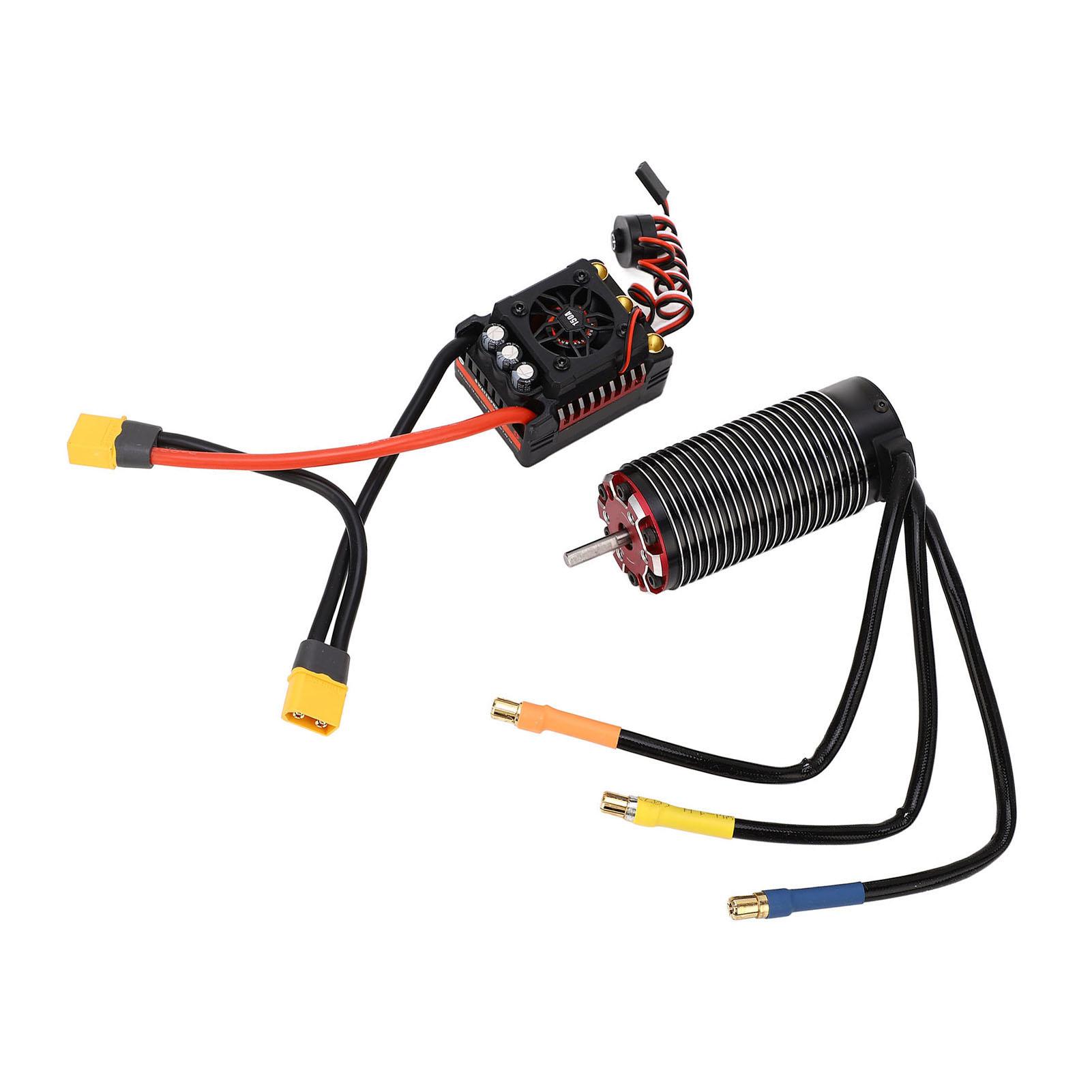 4092 1450KV Brushless Motor with 150A ESC 1/7 1/8 Scale Brushless Motor and Esc Combo
4092 1450KV Brushless Motor with 150A ESC 1/7 1/8 Scale Brushless Motor and Esc Combo