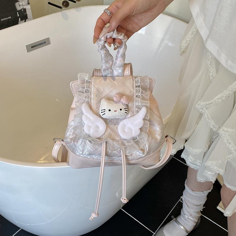 Japanese Ins Cute Lace Edge Wings Backpack Women s New Style Kitty Cat Fashion Girl s Small Backpack розовый
Japanese Ins Cute Lace Edge Wings Backpack Women s New Style Kitty Cat Fashion Girl s Small Backpack розовый