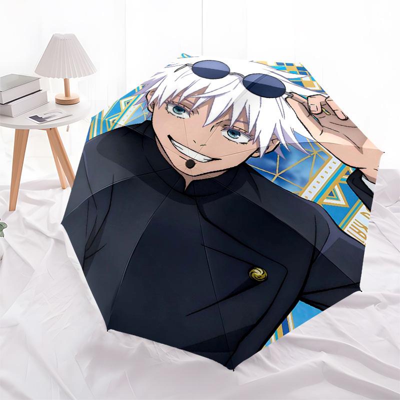 1pc Jujutsu Kaisen Satoru Gojo Inspired Umbrella Auto Open Close Folding Design, 8-Bone Iron Frame Outdoor Umbrella, Festival Gift for Fans, Travelers
1pc Jujutsu Kaisen Satoru Gojo Inspired Umbrella Auto Open Close Folding Design, 8-Bone Iron Frame Outdoor Umbrella, Festival Gift for Fans, Travelers