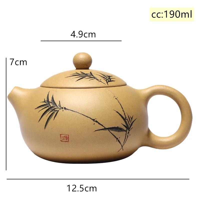 Yixing Classic Xishi tea pots Purple Clay Teapot Handmade beauty kettle Teaware Chinese Tea Ceremony Customized Gifts 190ml
Yixing Classic Xishi tea pots Purple Clay Teapot Handmade beauty kettle Teaware Chinese Tea Ceremony Customized Gifts 190ml