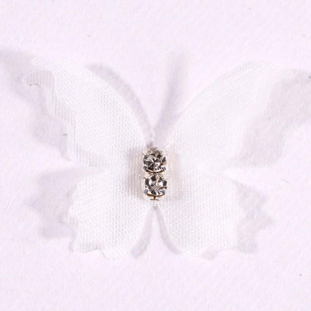 50Pcs 3D Organza Fabric Butterfly Appliques 3cm Double-layer Chiffon Butterfly Embroidered Patches Rhinestone
50Pcs 3D Organza Fabric Butterfly Appliques 3cm Double-layer Chiffon Butterfly Embroidered Patches Rhinestone
