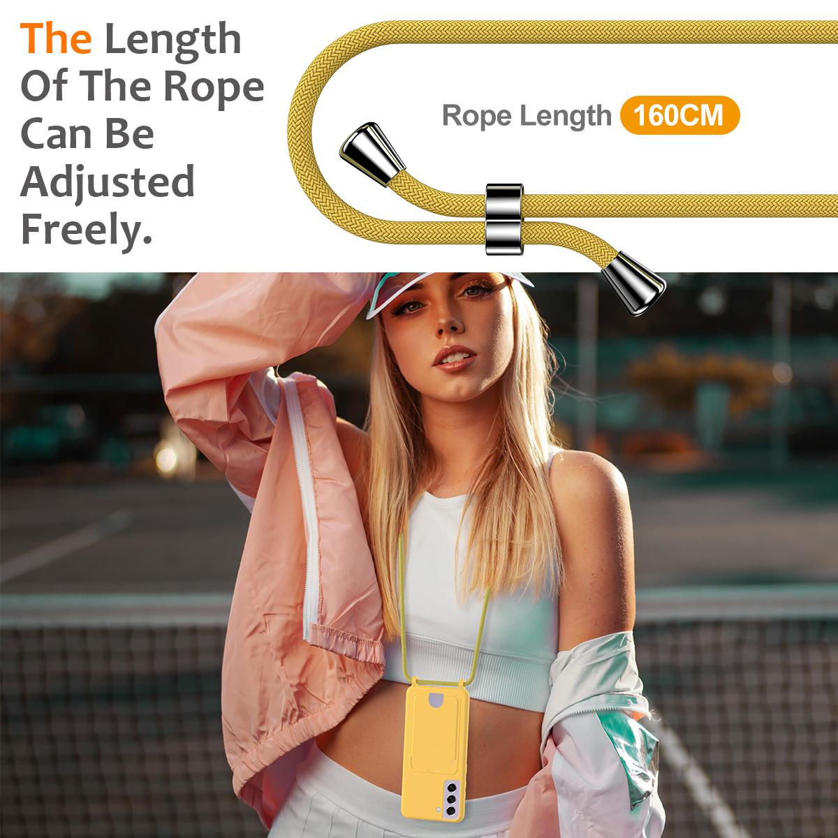 For Samsung Galaxy S21 FE 5G Case Liquid Silicone Card Holder Phone Back Cover with Lanyard Yellow
For Samsung Galaxy S21 FE 5G Case Liquid Silicone Card Holder Phone Back Cover with Lanyard Yellow