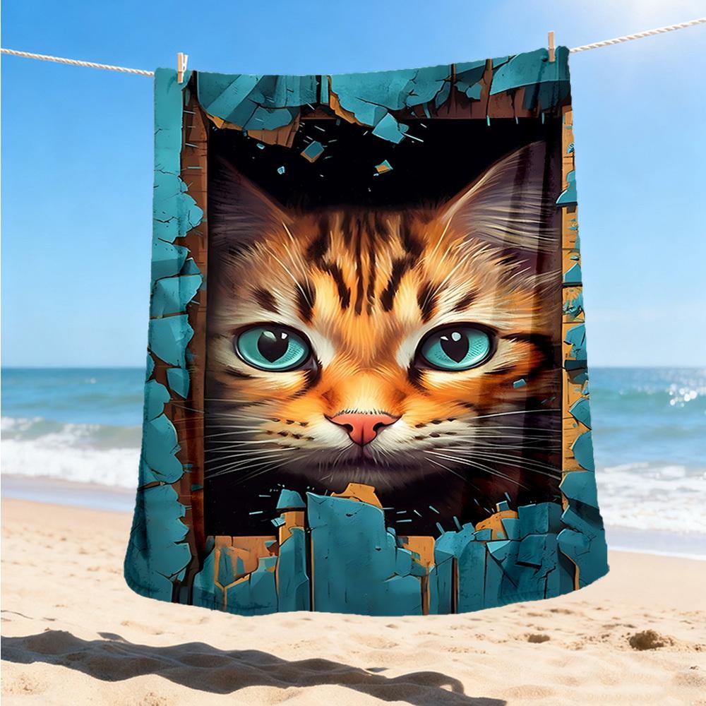 1pc Cat Breakthrough Outdoor Blanket - Soft Flannel Cozy for Travel & Camping - All-Season Warm Bed Cover, Machine Washable yy251229068 75x90cm
1pc Cat Breakthrough Outdoor Blanket - Soft Flannel Cozy for Travel & Camping - All-Season Warm Bed Cover, Machine Washable yy251229068 75x90cm