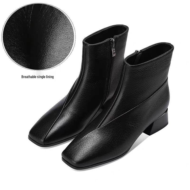 Женские ботильоны из мягкой кожи на среднем каблуке с квадратным носком и бархатной подкладкой для осени и зимы 2025 37
Женские ботильоны из мягкой кожи на среднем каблуке с квадратным носком и бархатной подкладкой для осени и зимы 2025 37