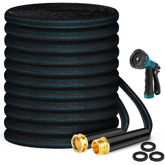 Garden Hose 50 Ft, Non-Expanding Water Hose, Flexible Ultra-Light, Anti-Kink, Wear-Resistant, Portable, Easy Storage, Hose With 3/4 For Outdoor 50FT чорний
Garden Hose 50 Ft, Non-Expanding Water Hose, Flexible Ultra-Light, Anti-Kink, Wear-Resistant, Portable, Easy Storage, Hose With 3/4 For Outdoor 50FT чорний