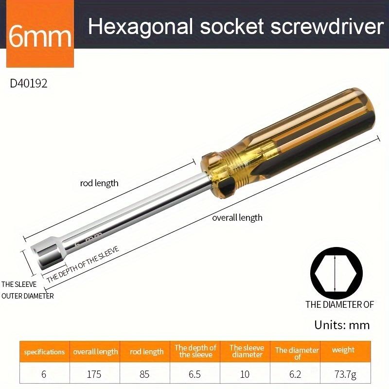 6/8/10mm Socket Wrench, Hex Wrench, High Carbon Steel Hex Nut Screwdriver, Hex Nut Screwdriver, Manual Repair Tool
6/8/10mm Socket Wrench, Hex Wrench, High Carbon Steel Hex Nut Screwdriver, Hex Nut Screwdriver, Manual Repair Tool