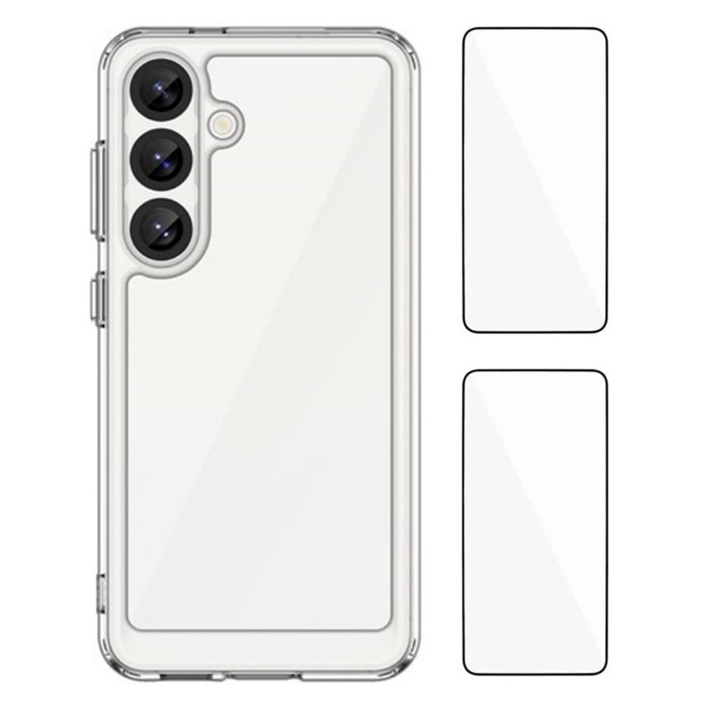 WANLONFENG MF2 Series For Samsung Galaxy S25+ Case TPU Acrylic Clear Phone Cover with 2Pcs Tempered Glass Film Type A
WANLONFENG MF2 Series For Samsung Galaxy S25+ Case TPU Acrylic Clear Phone Cover with 2Pcs Tempered Glass Film Type A