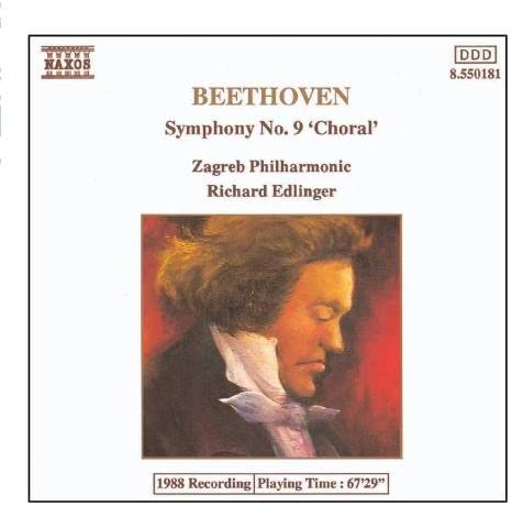 CD BEETHOVEN; EDLINGER - Beethoven;Symphony No.9 8550181 Naxos 1988 US Classical Used
CD BEETHOVEN; EDLINGER - Beethoven;Symphony No.9 8550181 Naxos 1988 US Classical Used