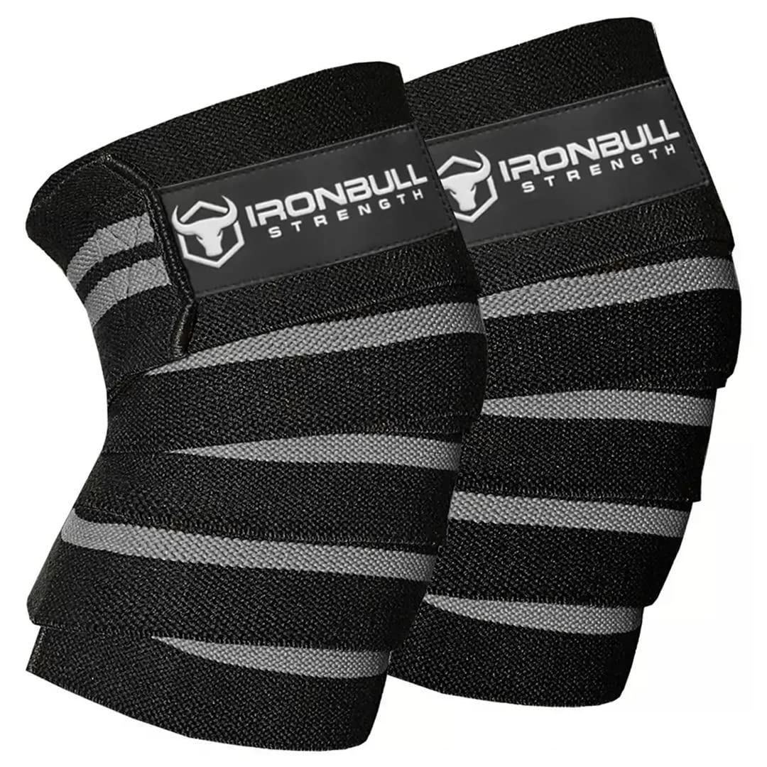 Iron Bull Strength Knee Wraps Elastic Knee and Elbow Support Compression for Gym Workouts Knee Straps for Squatting (Pair) - 80 & - Weightlifting, чорний
Iron Bull Strength Knee Wraps Elastic Knee and Elbow Support Compression for Gym Workouts Knee Straps for Squatting (Pair) - 80 & - Weightlifting, чорний