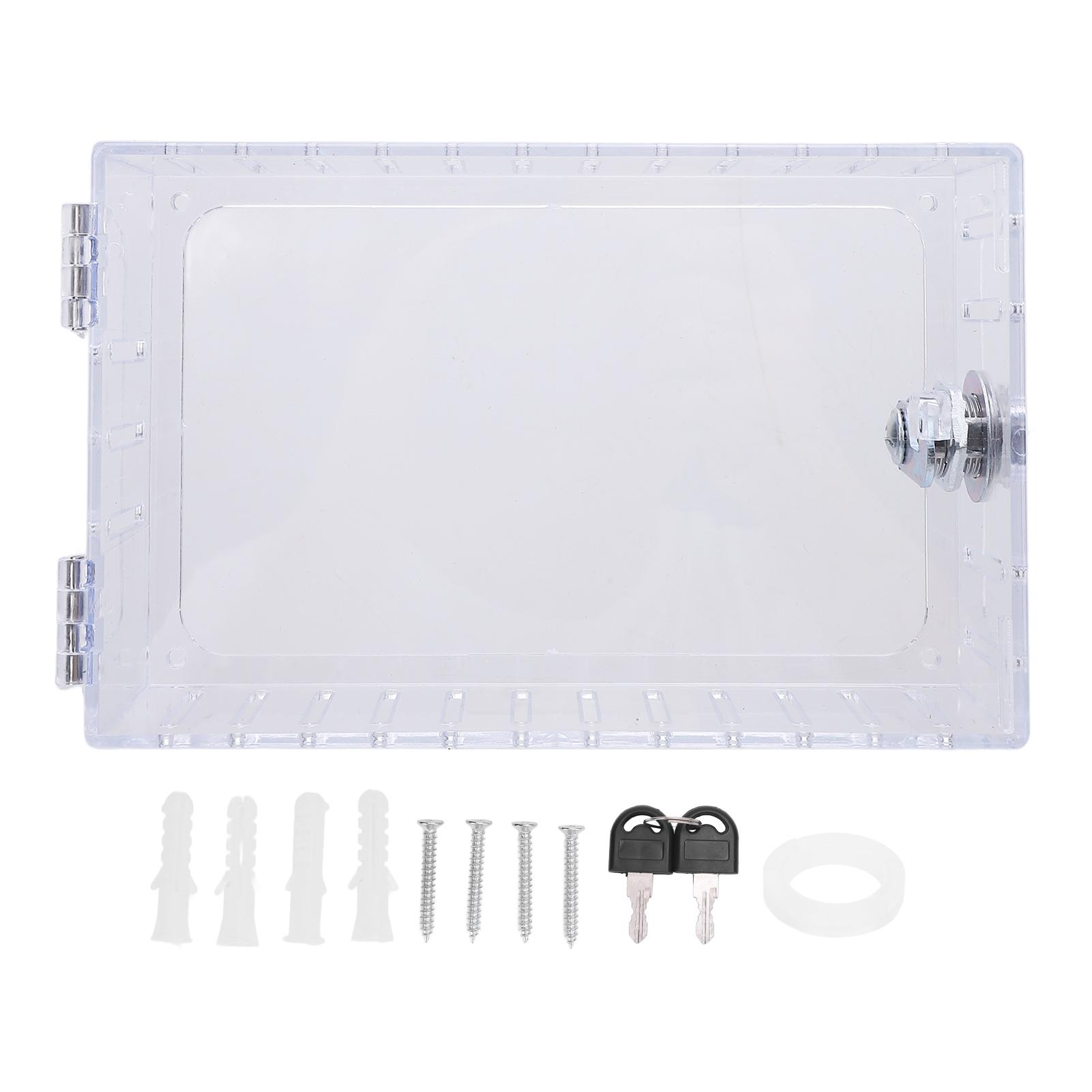 Clear Thermostat Lock Box with Key Maintaining Temperature Precise High Visible Universal Fit
Clear Thermostat Lock Box with Key Maintaining Temperature Precise High Visible Universal Fit