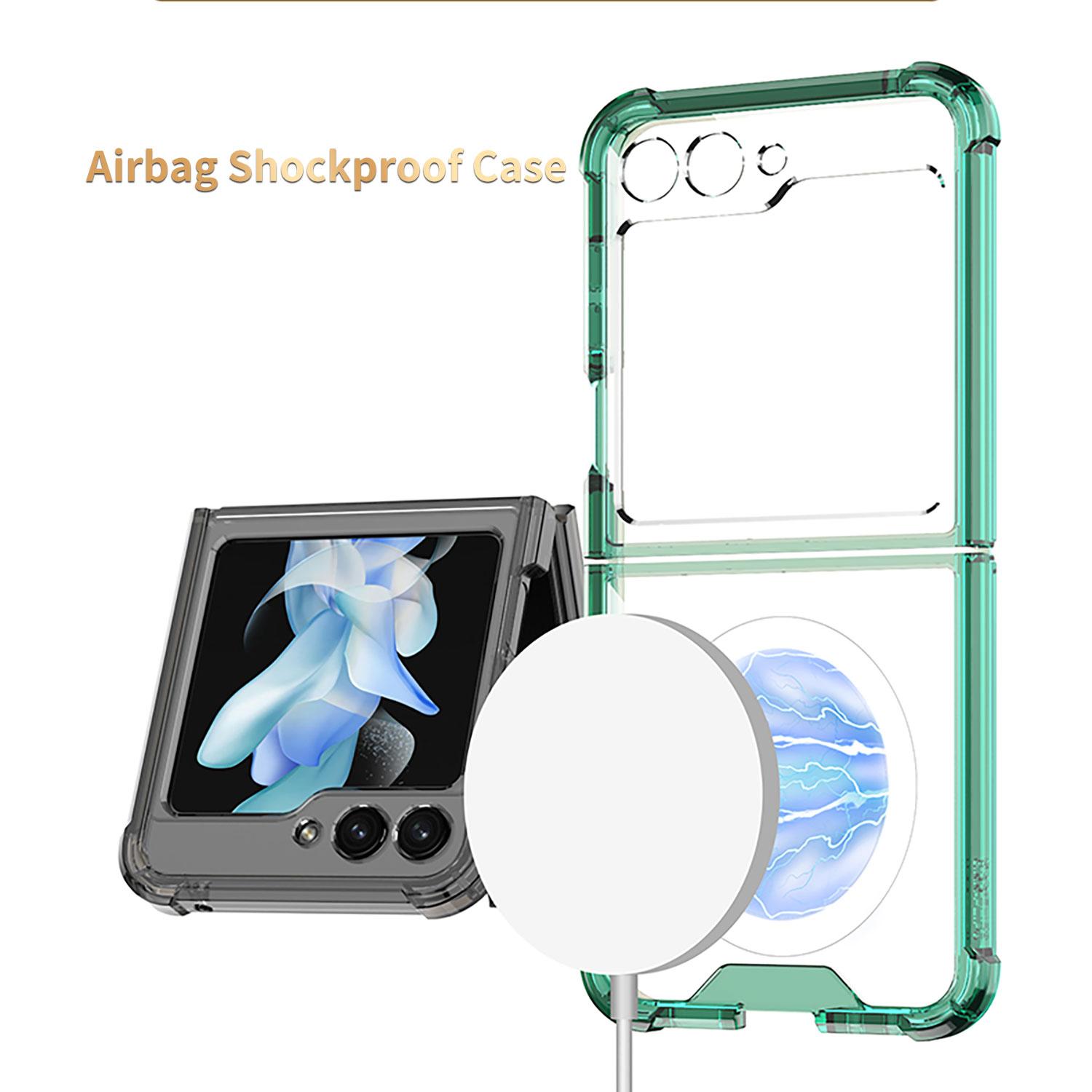 GKK For Samsung Galaxy Z Flip5 5G Magnetic Phone Case Reinforced Corners TPU Clear Cover Transparent Black
GKK For Samsung Galaxy Z Flip5 5G Magnetic Phone Case Reinforced Corners TPU Clear Cover Transparent Black