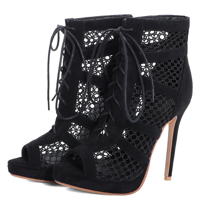 Модные летние босоножки с открытым носком, сексуальные вырезы, гладиаторские танцевальные туфли для вечеринок, женские туфли-лодочки на шнуровке, высокие каблуки, черные ботильоны, большой размер 39 чёрный
Модные летние босоножки с открытым носком, сексуальные вырезы, гладиаторские танцевальные туфли для вечеринок, женские туфли-лодочки на шнуровке, высокие каблуки, черные ботильоны, большой размер 39 чёрный