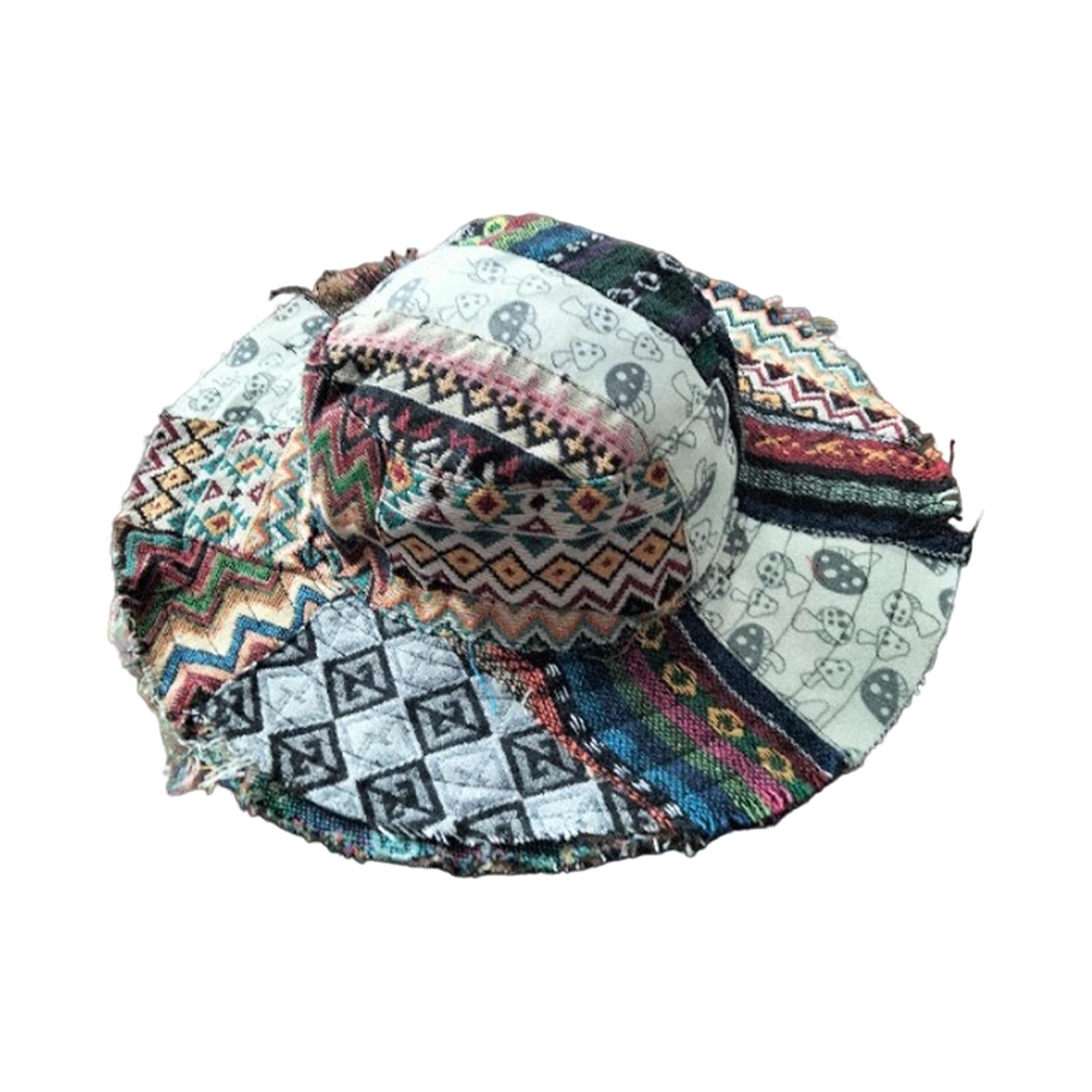 Patchwork Bohemian Style Bucket Hat Wide Brim Sun Protection Casual Outdoor Travel Festival Accessory Unisex Design Soft Fabric One Size
Patchwork Bohemian Style Bucket Hat Wide Brim Sun Protection Casual Outdoor Travel Festival Accessory Unisex Design Soft Fabric One Size
