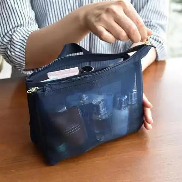 New Solid Color Mesh Storage Bag with Compartment Travel Portable Toiletry Bag Cosmetics Bag Skincare Toiletries Organizer Pouch темно-синього кольору
New Solid Color Mesh Storage Bag with Compartment Travel Portable Toiletry Bag Cosmetics Bag Skincare Toiletries Organizer Pouch темно-синього кольору