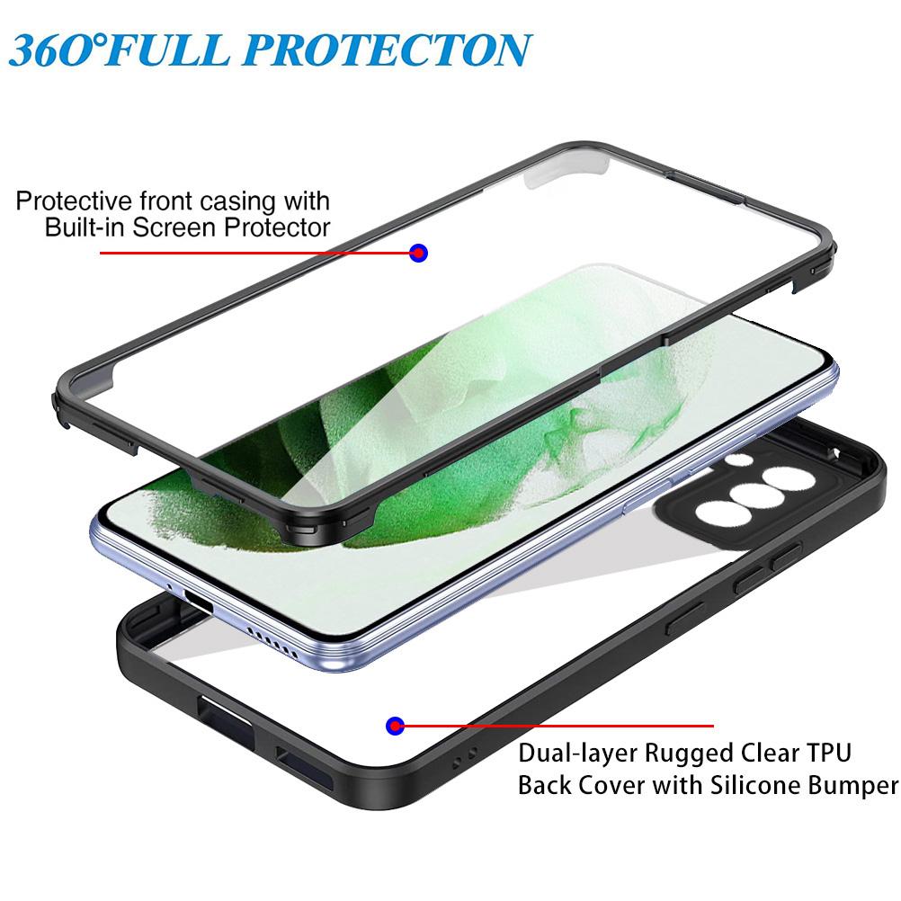 PET Screen Protector+Acrylic+TPU Case Shockproof All-round Protection Phone Cover for Samsung Galaxy S22+ 5G Midnight Green
PET Screen Protector+Acrylic+TPU Case Shockproof All-round Protection Phone Cover for Samsung Galaxy S22+ 5G Midnight Green
