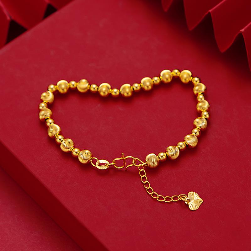 24k Real Gold Cat s Eye Gold Bead Bracelet for Women with Simple and Fashionable Style, Versatile Gold Jewelry 21cm жовтий
24k Real Gold Cat s Eye Gold Bead Bracelet for Women with Simple and Fashionable Style, Versatile Gold Jewelry 21cm жовтий