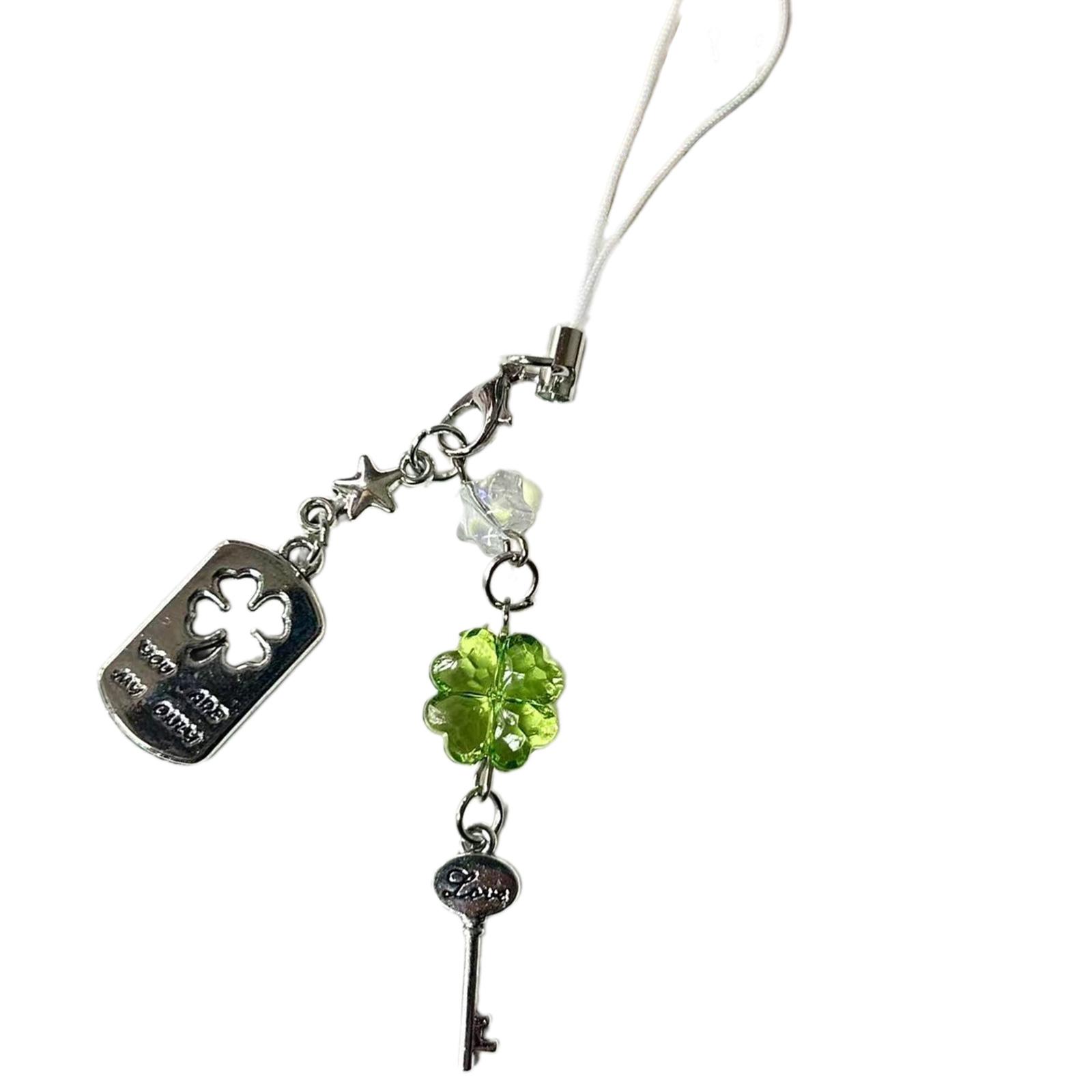 Versatile Lucky Clovers Phone Lanyard Sturdy Phone Chain Ideal For Camera Decoration And Key Holder Practical Use 1
Versatile Lucky Clovers Phone Lanyard Sturdy Phone Chain Ideal For Camera Decoration And Key Holder Practical Use 1