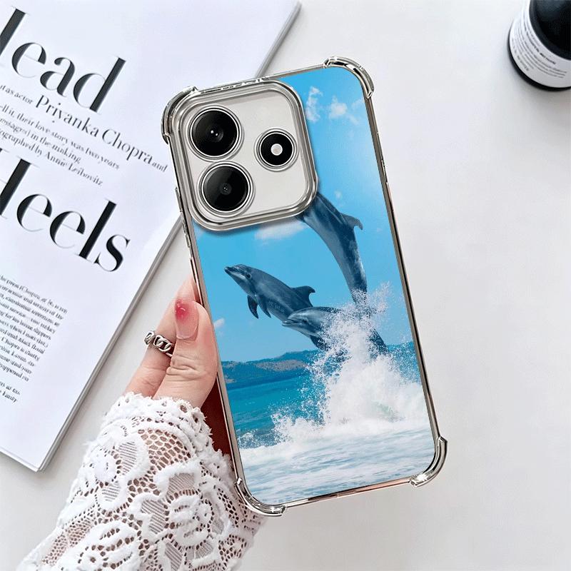 Ocean Cute Dolphin Soft Phone Case For Xiaomi Redmi Note 14 15 Pro Plus 13 12 11S 11T 5G 10 9S 9 Plating Anti-Fall Fundas Redmi Note 12 4G
Ocean Cute Dolphin Soft Phone Case For Xiaomi Redmi Note 14 15 Pro Plus 13 12 11S 11T 5G 10 9S 9 Plating Anti-Fall Fundas Redmi Note 12 4G