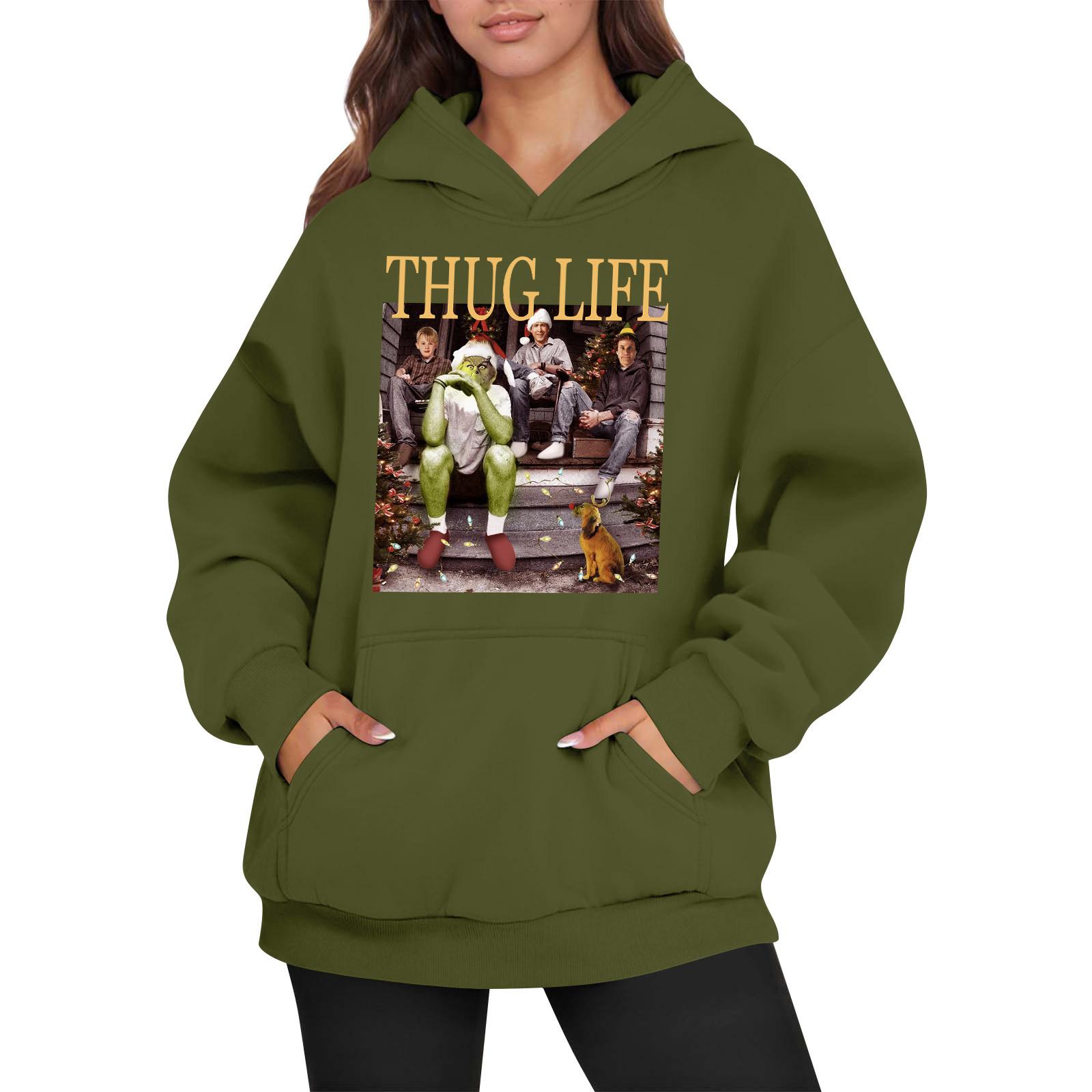 Women s Fashion Women s Lightweight Long Sleeve Pullover With Pockets Preppy Graphic Hoodie L
Women s Fashion Women s Lightweight Long Sleeve Pullover With Pockets Preppy Graphic Hoodie L