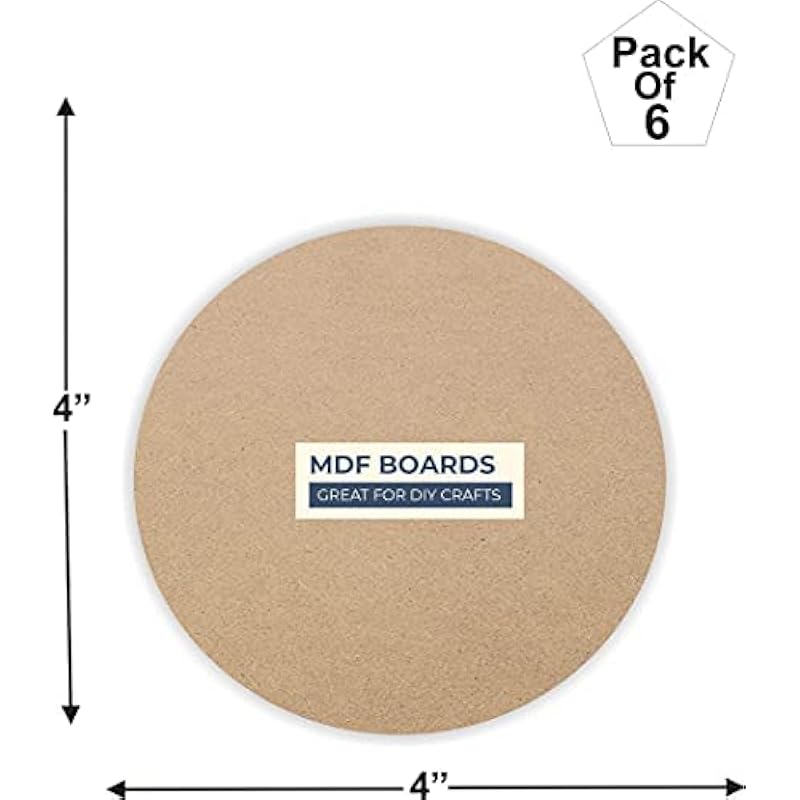 Variety Canvas 6 Piece Round Mdf Boards For Art And Craft, Wood Round Mdf Sheets For Craft Work, Diy Mdf Cutouts (4 X 4 44 коричневий
Variety Canvas 6 Piece Round Mdf Boards For Art And Craft, Wood Round Mdf Sheets For Craft Work, Diy Mdf Cutouts (4 X 4 44 коричневий