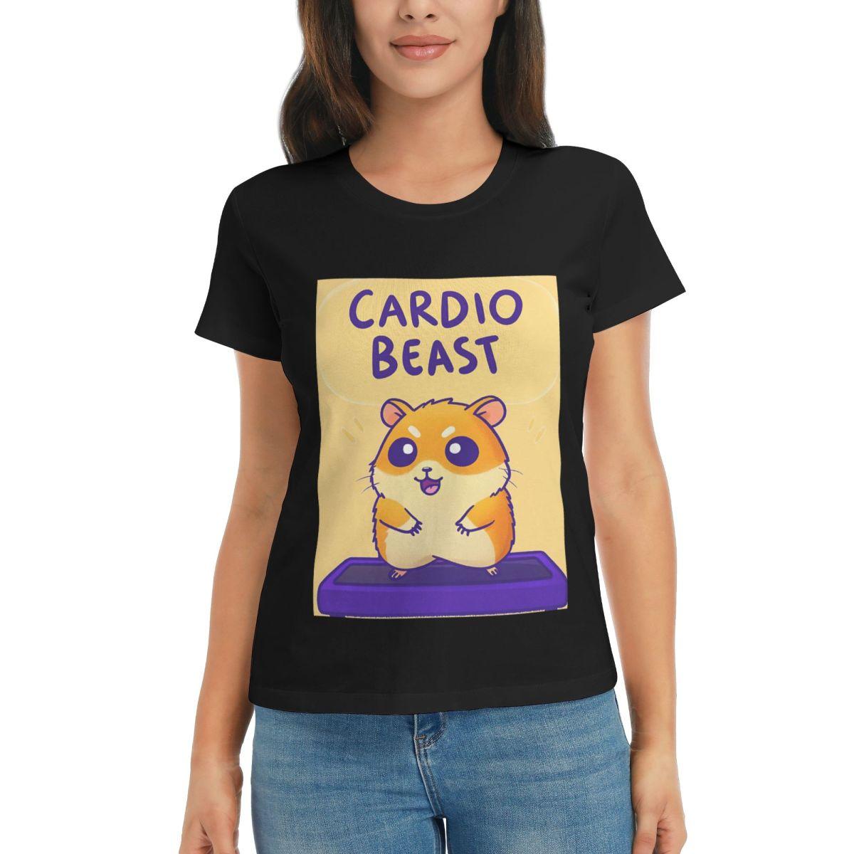 Women TShirt Cardio Beast Hamster Workout Sticker Summer Short Sleeve Tees Crew Neck Cotton T Shirts Clothes Tops Streetwear 4XL
Women TShirt Cardio Beast Hamster Workout Sticker Summer Short Sleeve Tees Crew Neck Cotton T Shirts Clothes Tops Streetwear 4XL