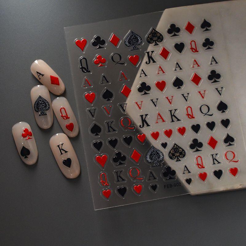 Poker Nail Stickers Poker Black Red Heart Relief Nail Stickers Plum K Comes with Adhesive 900 Default
Poker Nail Stickers Poker Black Red Heart Relief Nail Stickers Plum K Comes with Adhesive 900 Default