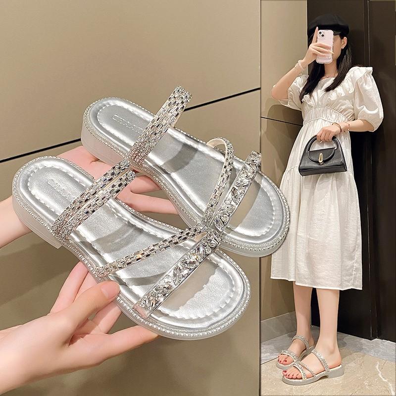 Fashion Woman Sandals 2025 New Luxury Fashion New Sandals Pattern Water Diamond Decoration Flat Open Toe Shoes Woman Sandalias De Mujer 35 серебряный
Fashion Woman Sandals 2025 New Luxury Fashion New Sandals Pattern Water Diamond Decoration Flat Open Toe Shoes Woman Sandalias De Mujer 35 серебряный