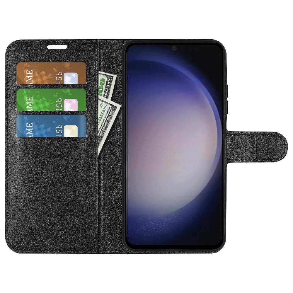 For Samsung Galaxy S24 Case Magnetic Closure Litchi Texture Leather Phone Cover Black
For Samsung Galaxy S24 Case Magnetic Closure Litchi Texture Leather Phone Cover Black