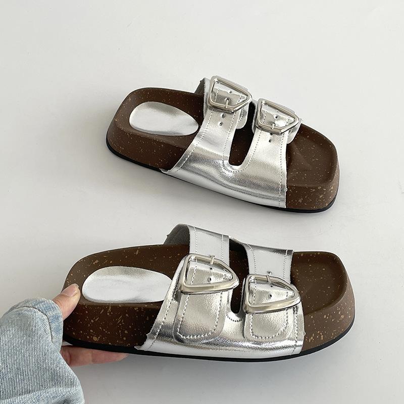 Silver thick-bottomed one-word Birkenstocks slippers women s summer wear non-slip and cool slippers 37
Silver thick-bottomed one-word Birkenstocks slippers women s summer wear non-slip and cool slippers 37