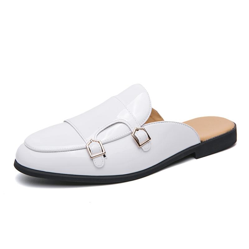 Large size glossy small leather shoes summer new bag head half slippers breathable without heel lazy word drag 47 білий
Large size glossy small leather shoes summer new bag head half slippers breathable without heel lazy word drag 47 білий