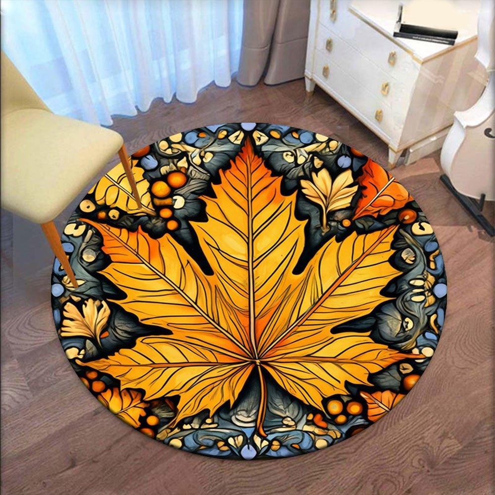 Autumn Leaf Stained Glass PanelRound Non-Slip chair mat chair carpet for office Rugs for Office Decor Gift For Valentine s Day Mother s Day Halloween 80cm by 80cm
Autumn Leaf Stained Glass PanelRound Non-Slip chair mat chair carpet for office Rugs for Office Decor Gift For Valentine s Day Mother s Day Halloween 80cm by 80cm