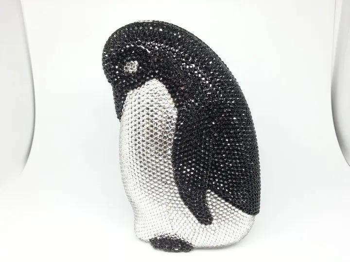 Boutique De FGG (in stock) Penguin Women Crystal Clutch Evening Bags Metal Minaudiere Bridal Wedding Diamond Purses and Handbags Mini Clutch
Boutique De FGG (in stock) Penguin Women Crystal Clutch Evening Bags Metal Minaudiere Bridal Wedding Diamond Purses and Handbags Mini Clutch