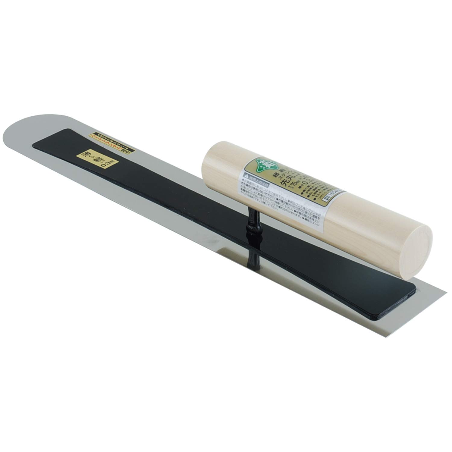 Midoricho stainless steel round trowel 420mm Does not easily leave streaks on mortar surfaces Ultra-narrow 0.3
Midoricho stainless steel round trowel 420mm Does not easily leave streaks on mortar surfaces Ultra-narrow 0.3