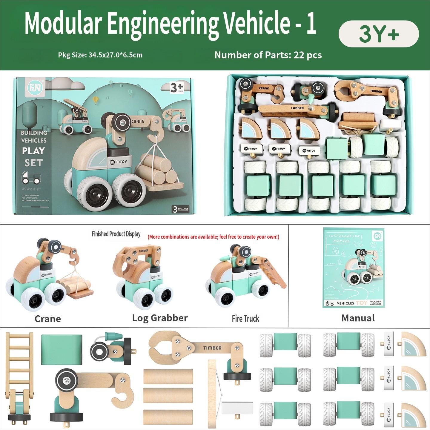Wooden Children S Engineering Vehicle Boy S Variety Assembled Building Blocks Toy Car Set School Gift-Giving Educational Toys
Wooden Children S Engineering Vehicle Boy S Variety Assembled Building Blocks Toy Car Set School Gift-Giving Educational Toys
