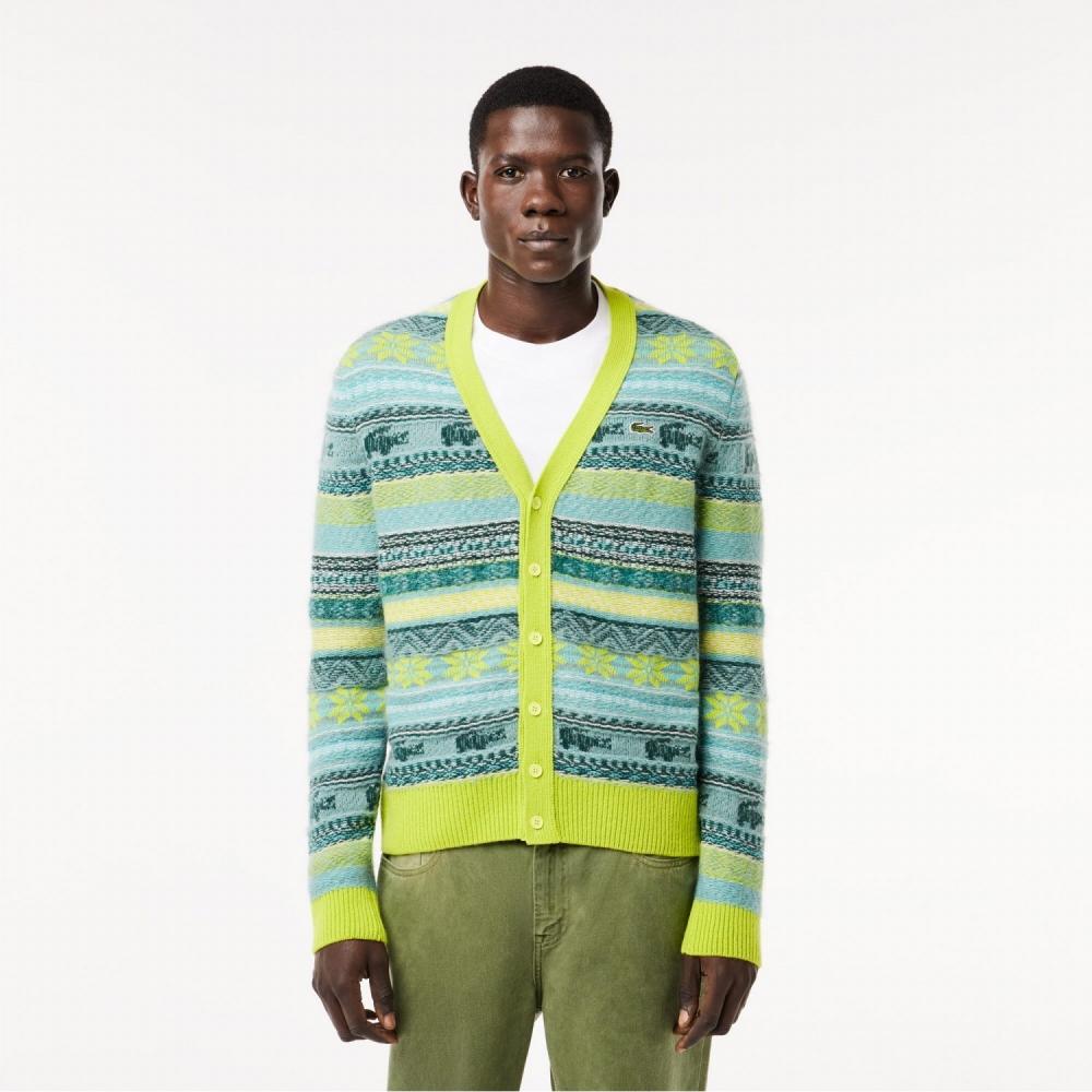 LACOSTE Мужской кардиган из смесовой шерсти с жаккардовым узором AH5662 53N PAI 003
LACOSTE Мужской кардиган из смесовой шерсти с жаккардовым узором AH5662 53N PAI 003