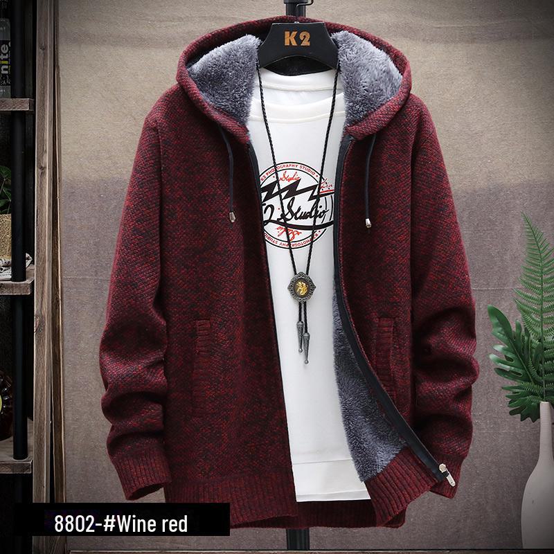 Мужской тонкий свитер из бархата на осень/зиму: Модная вязаная куртка в корейском стиле XL бордовый
Мужской тонкий свитер из бархата на осень/зиму: Модная вязаная куртка в корейском стиле XL бордовый
