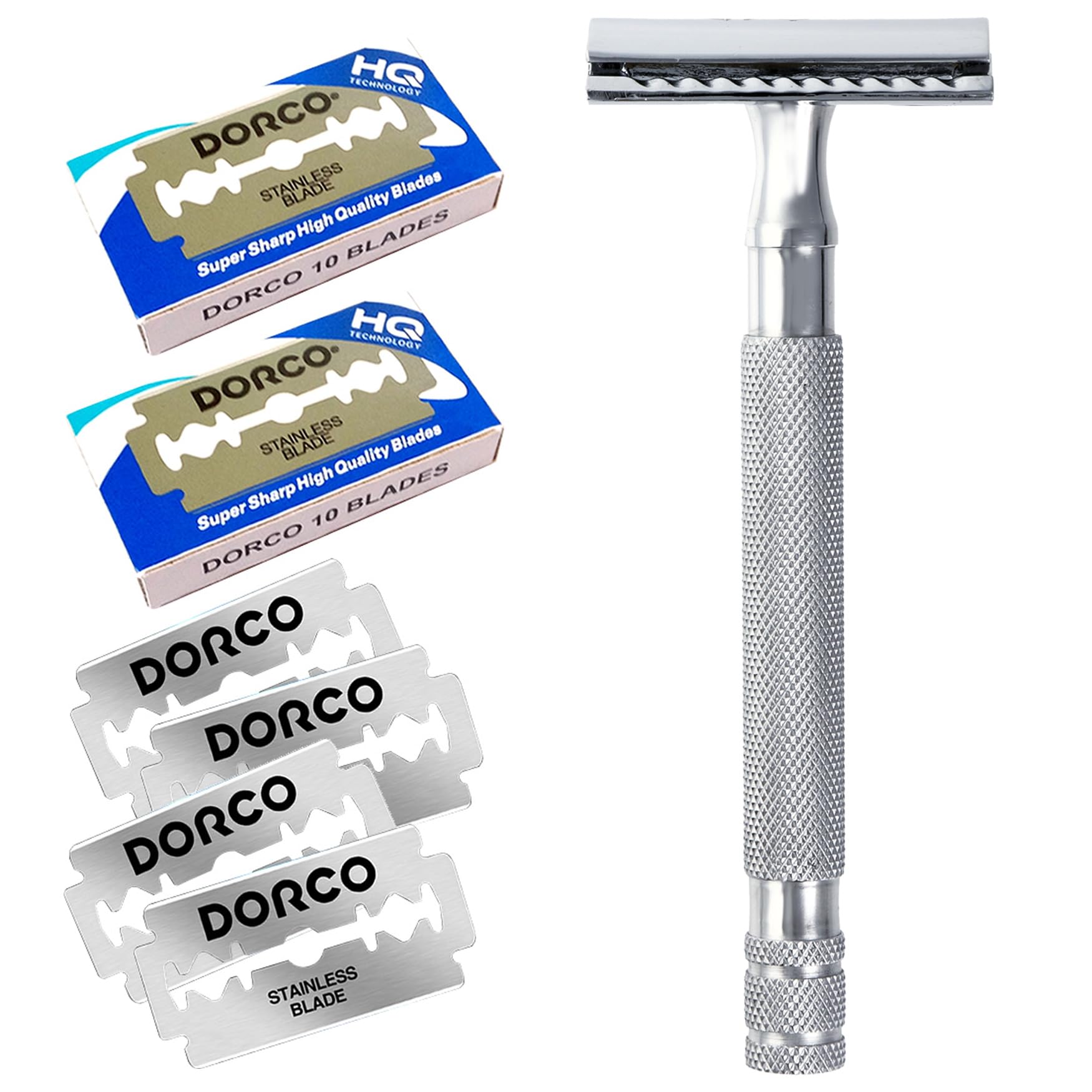Kazakiri W Plata Silver Razor for a Deep Includes 20 Replacement Facial Razor for Men Double-Edged Shave, Blades, Razor,
Kazakiri W Plata Silver Razor for a Deep Includes 20 Replacement Facial Razor for Men Double-Edged Shave, Blades, Razor,