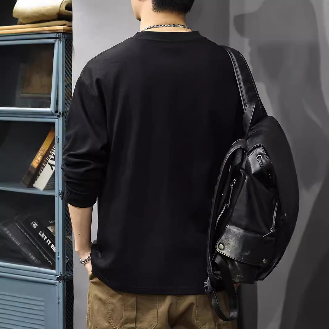 Autumn American Trendy Brand Men S Long-Sleeved T-Shirt Bottoming Shirt Heavy Loose Round Neck Casual Sweater 4XL чорний
Autumn American Trendy Brand Men S Long-Sleeved T-Shirt Bottoming Shirt Heavy Loose Round Neck Casual Sweater 4XL чорний