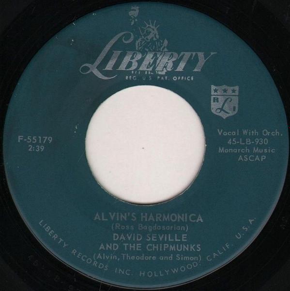 7inch Record DAVID SEVILLE & THE CHIPMUNKS - Alvin s Harmonica / Mediocre F55179 Liberty 1959 US Pop Used
7inch Record DAVID SEVILLE & THE CHIPMUNKS - Alvin s Harmonica / Mediocre F55179 Liberty 1959 US Pop Used