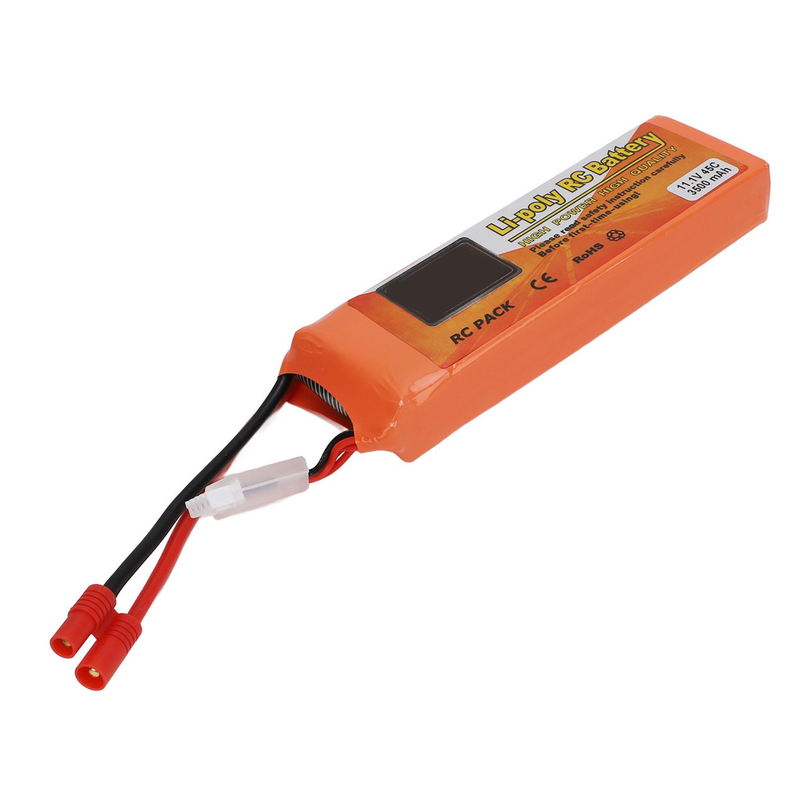 11.1V 3500mah 45C Lithium Battery with Banana 3.0 Plug for WLtoys RC Quadcopter Boat FPV Drone
11.1V 3500mah 45C Lithium Battery with Banana 3.0 Plug for WLtoys RC Quadcopter Boat FPV Drone