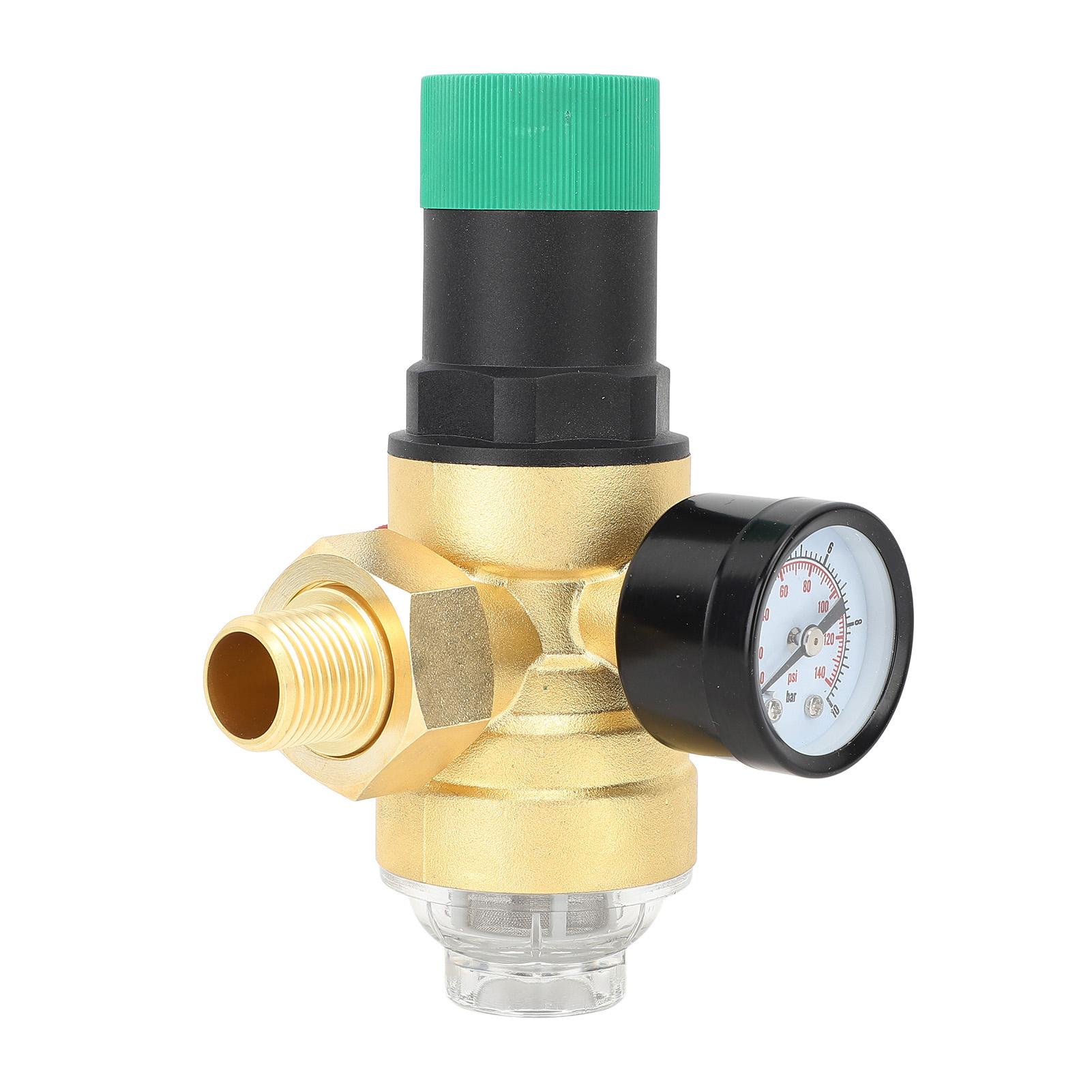 Water Pressure Reducer G1 2 DN15 Water Pressure Regulating Valve Brass Pressure Reducing Valve with Gauge Mesh Filter
Water Pressure Reducer G1 2 DN15 Water Pressure Regulating Valve Brass Pressure Reducing Valve with Gauge Mesh Filter